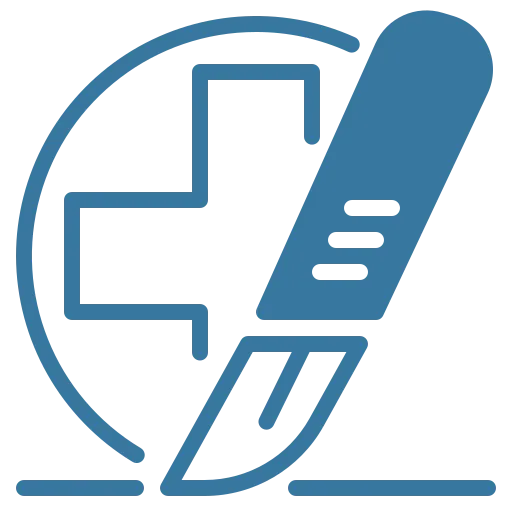 Healthcare Cross Logo and Scalpel Logo